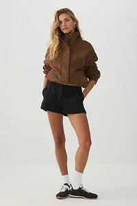 Mid Rise Tailored Shorts