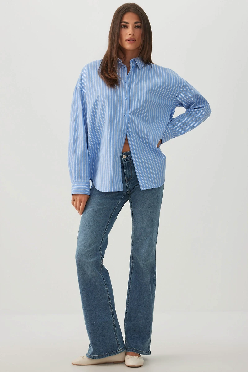 Chemise ample à rayures