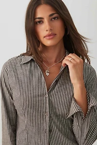 Chemise ajustée à rayures