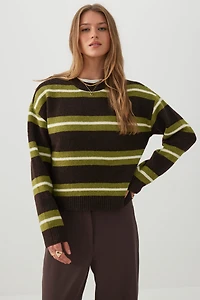 Cropped Striped Sweater