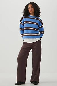 Cropped Striped Sweater