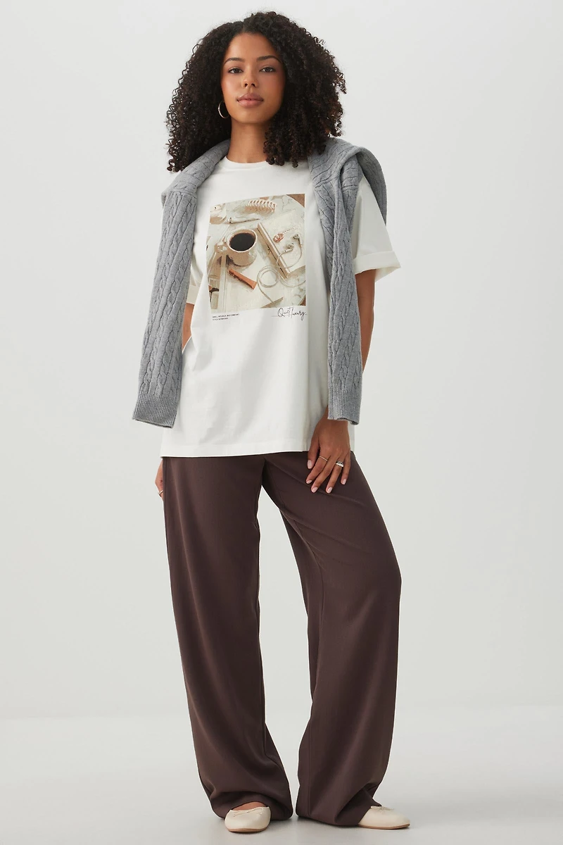 Graphic Print Oversized T-Shirt