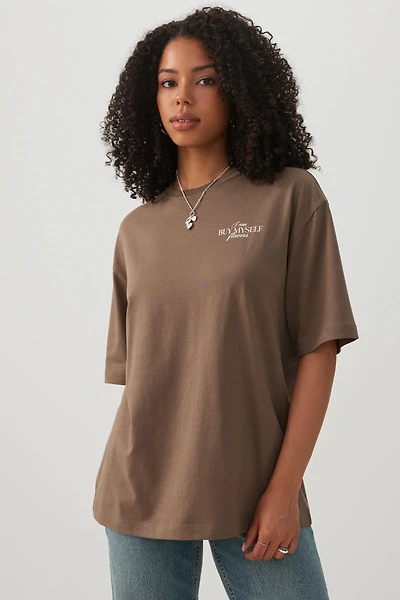 Graphic Print Oversized T-Shirt