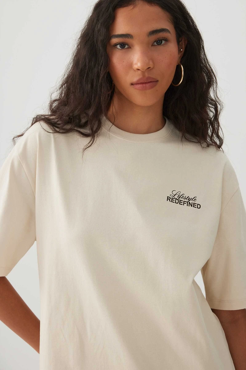 Oversized Graphic Cotton T-Shirt