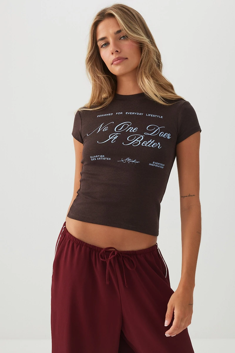 T-shirt à col rond graphique