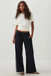 Cropped Batwing Sleeve Top