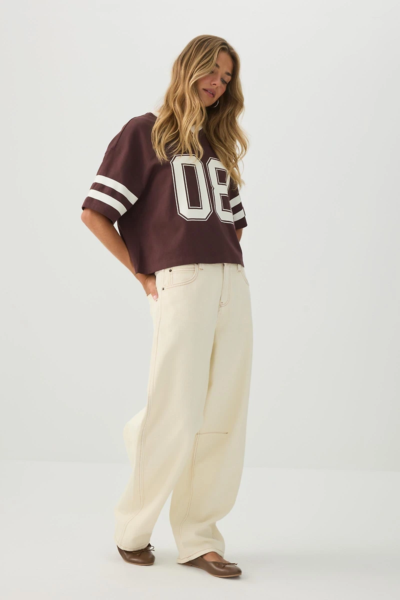 Graphic Print Boxy T-Shirt