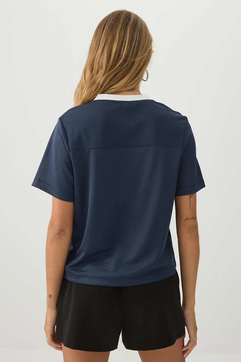 T-shirt en maille à imprimé graphique