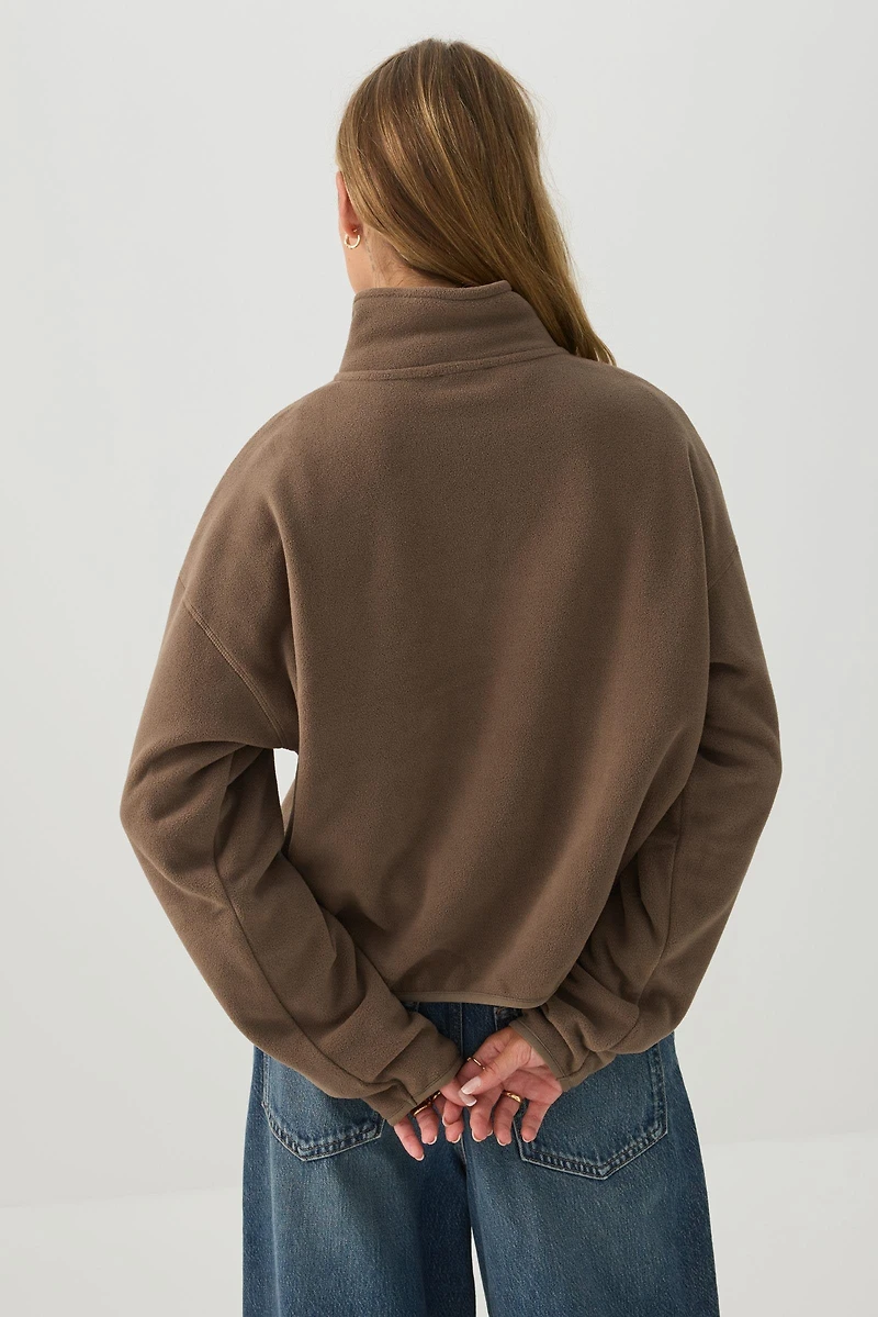 Fleece Quarter Zip Sweatshirt