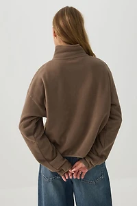 Fleece Quarter Zip Sweatshirt