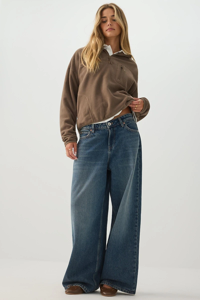 Fleece Quarter Zip Sweatshirt