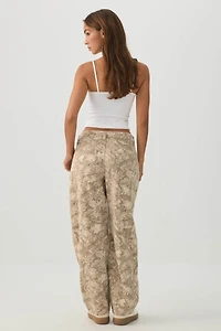 Pantalon ballon à taille haute coupe Indie