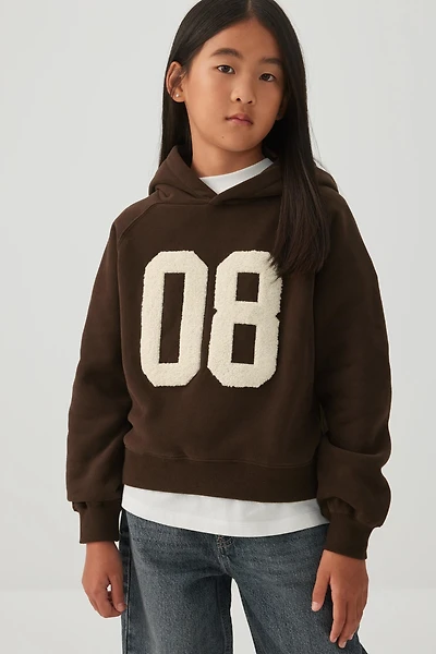 MADESOFT™ Fleece Cropped Graphic Hoodie