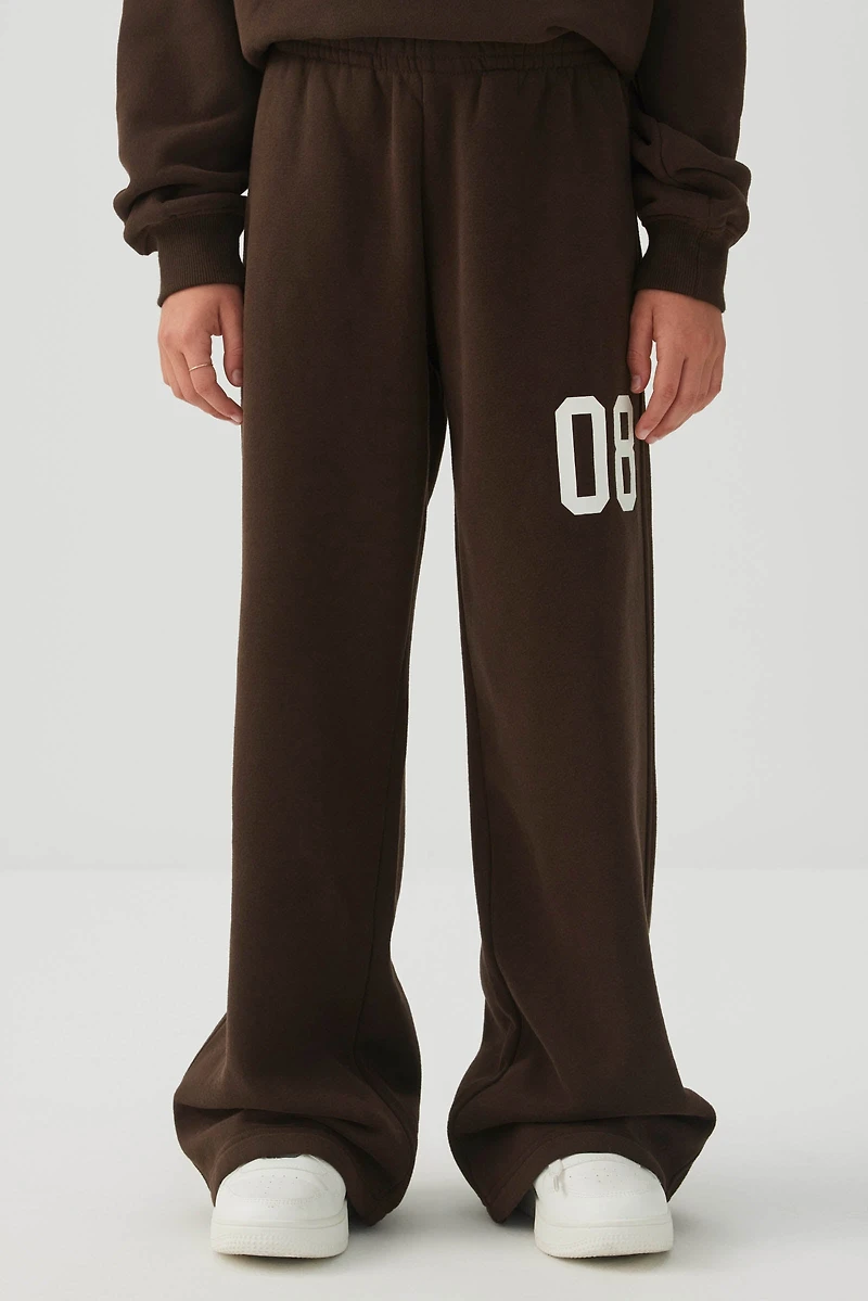 Pantalon à jambe large graphique Molleton MADESOFT