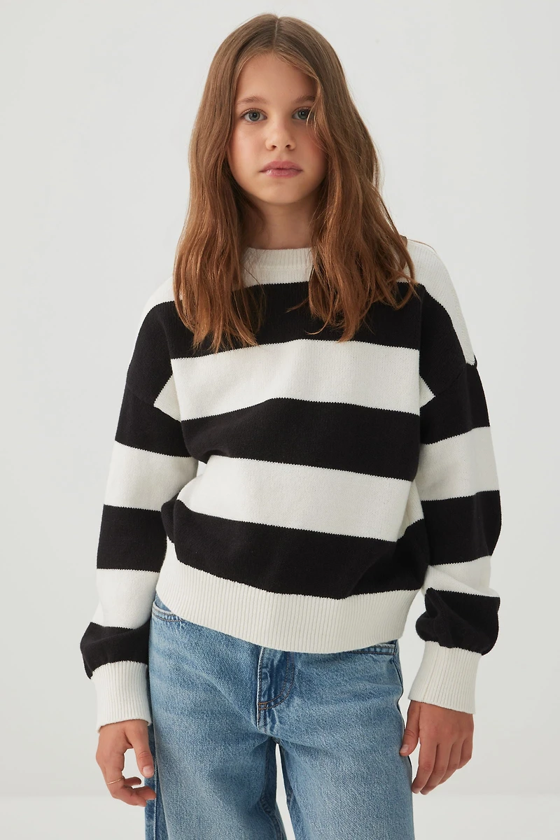 Striped Crew Neck Sweater