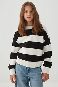 Striped Crew Neck Sweater