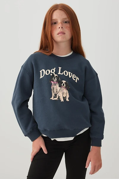 MADESOFT™ Fleece Crew Neck Graphic Sweatshirt