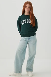 MADESOFT™ Fleece Crew Neck Graphic Sweatshirt