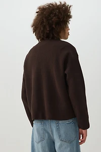 Boxy Chenille Knit Sweater
