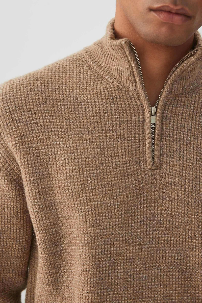 Super Soft Quarter Zip Sweater
