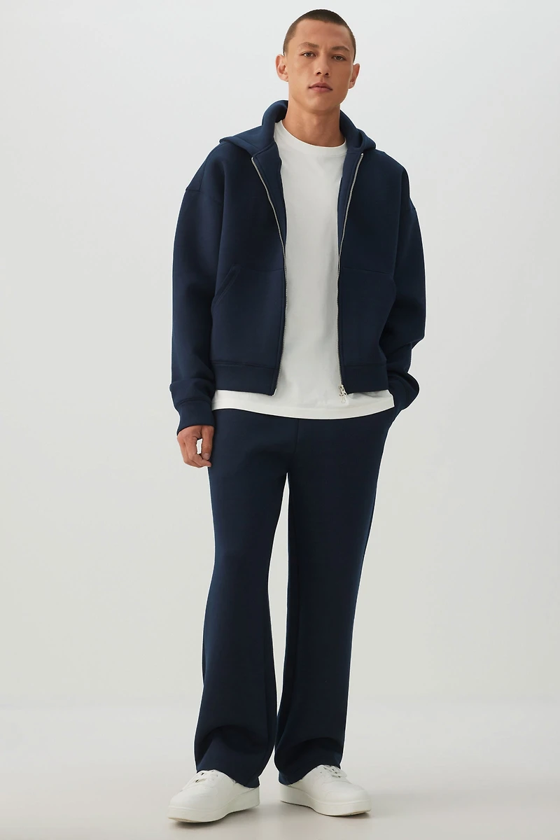 Double Knit Zip Up Hoodie