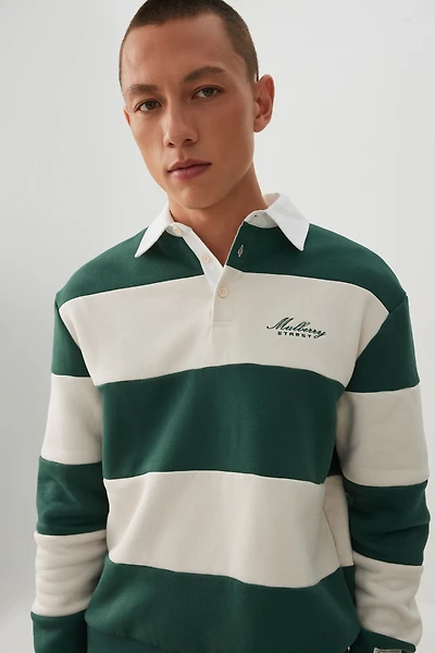 Polo rayé en molleton