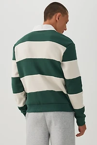 Polo rayé en molleton