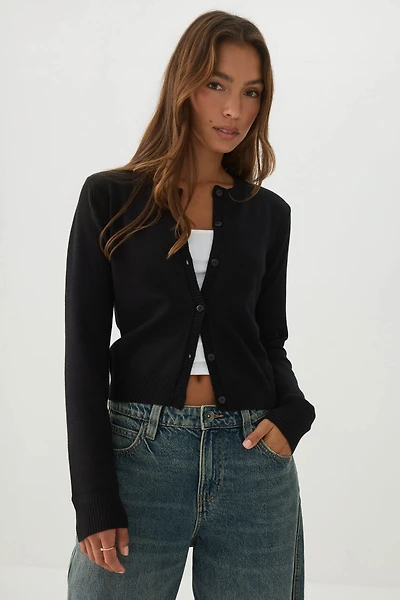 Cardigan en tricot boutonné