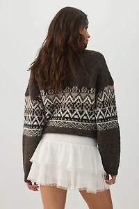 Lace Trim Layered Chiffon Mini Skirt