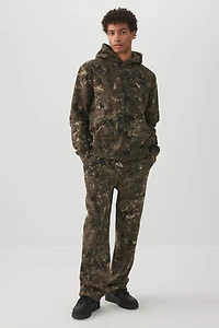 Pantalon jambe droite feuillage Molleton MADESOFT™