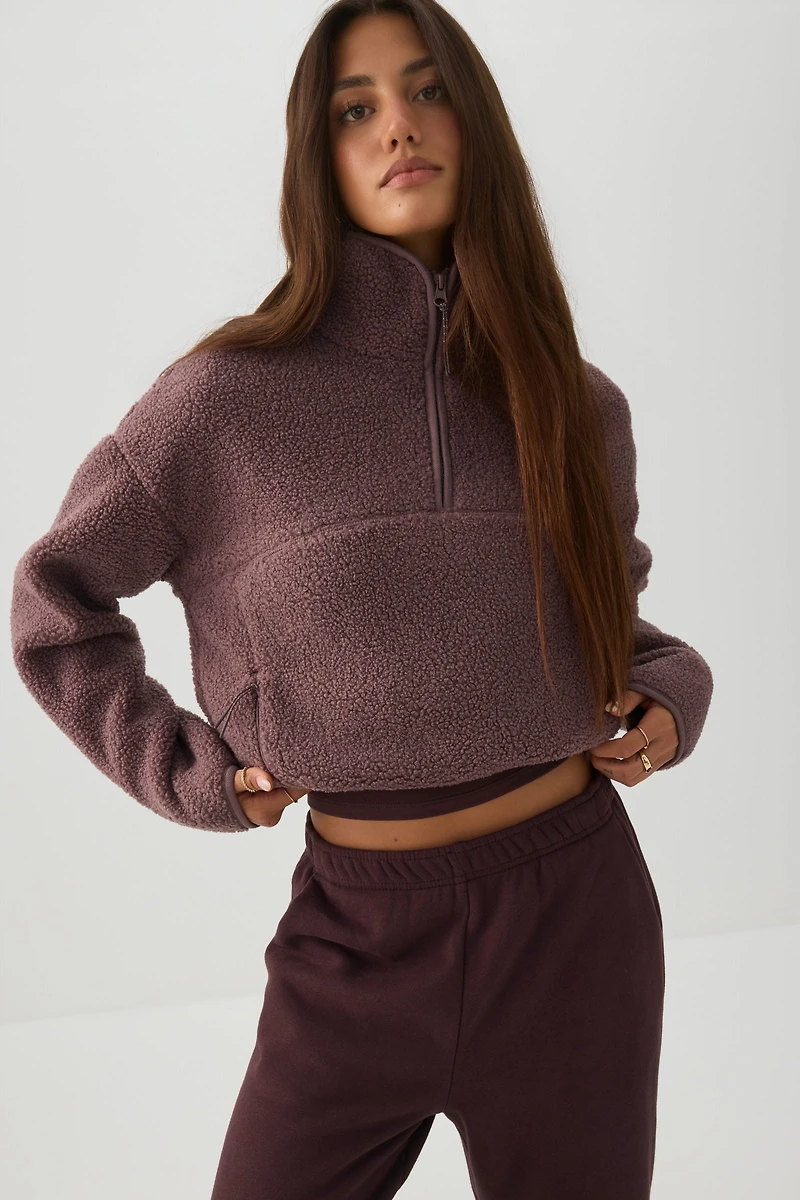 Manteau à glissière 1/4 MADESOFT™ Sherpa
