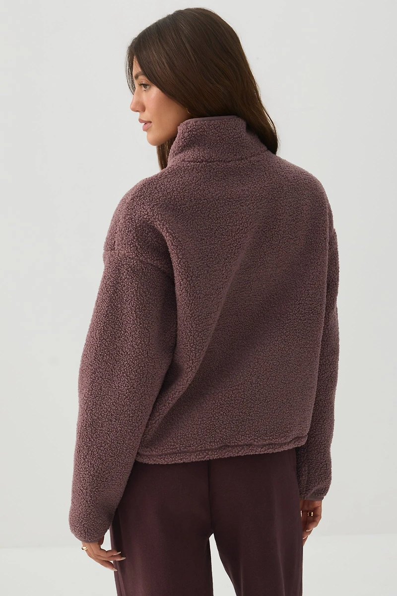 Manteau à glissière 1/4 MADESOFT™ Sherpa