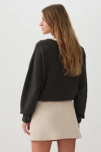 Micro Faux Suede Skort