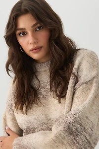 Chandail ample en mélange de laine chin