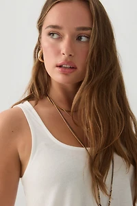 Lace Trim Tunic Tank Top