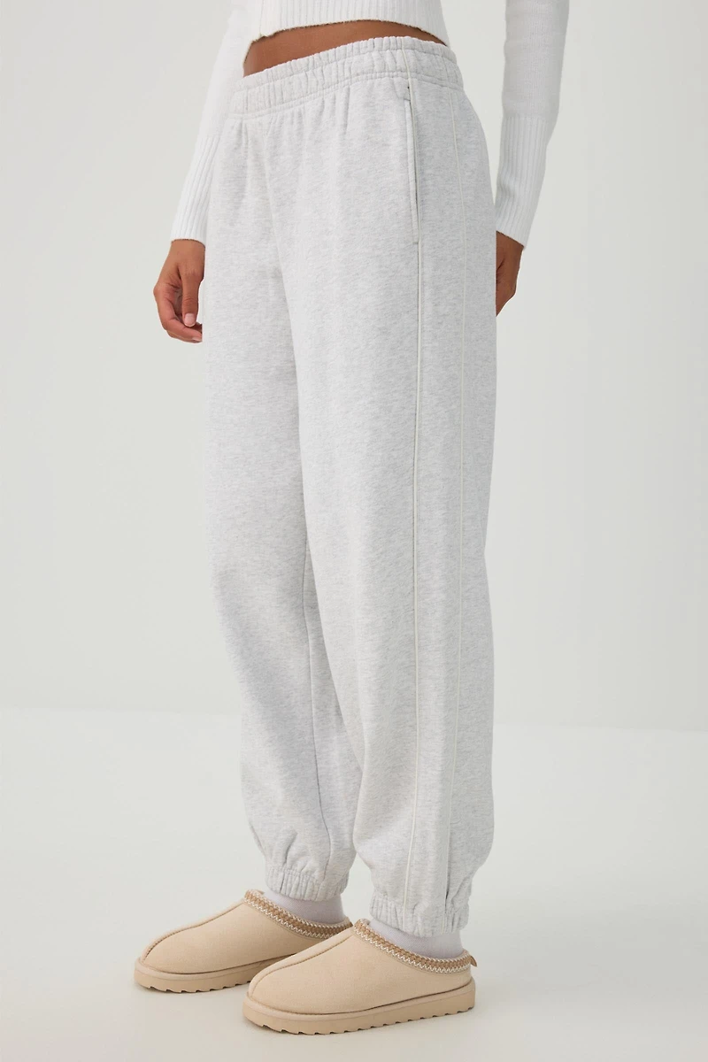 Pantalon de jogging en molleton à passepoils