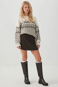 Brushed Knit Mini Skort