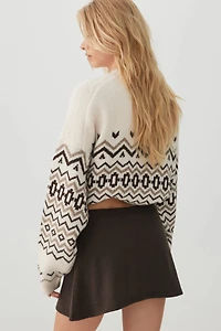 Brushed Knit Mini Skort