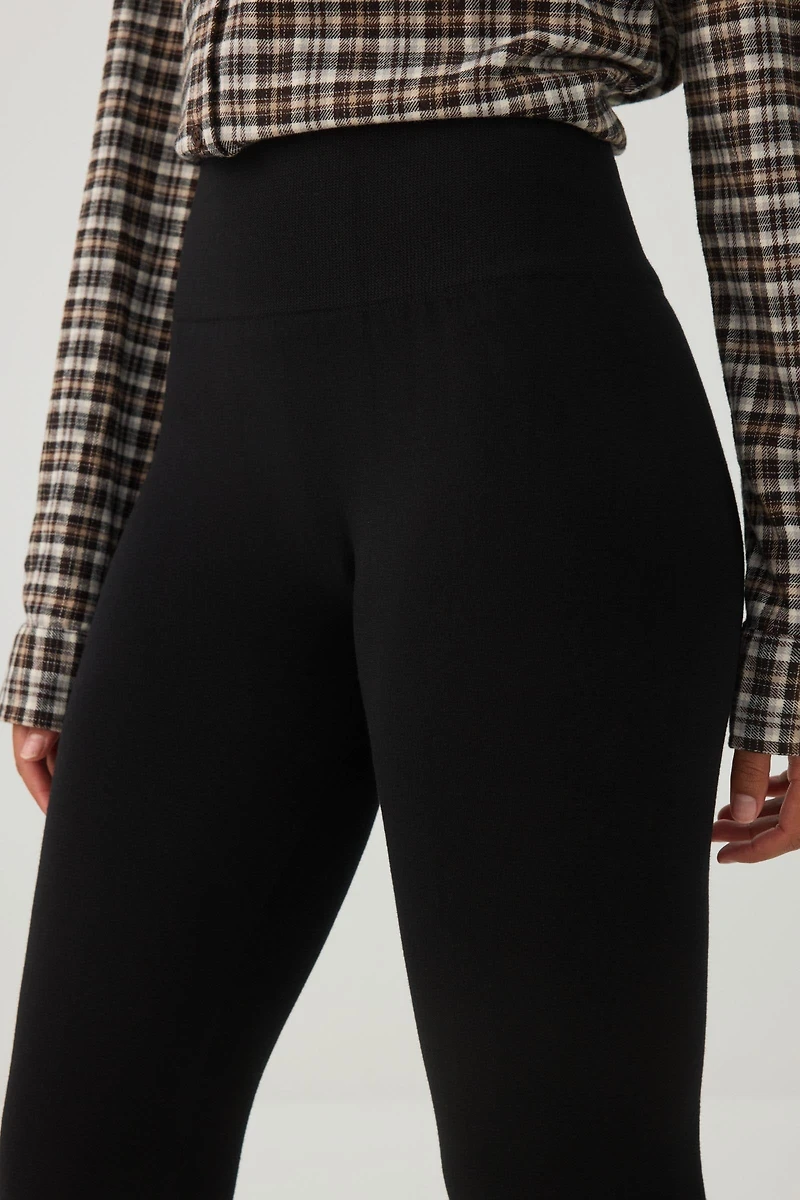 Legging sans coutures avec intérieur brossé