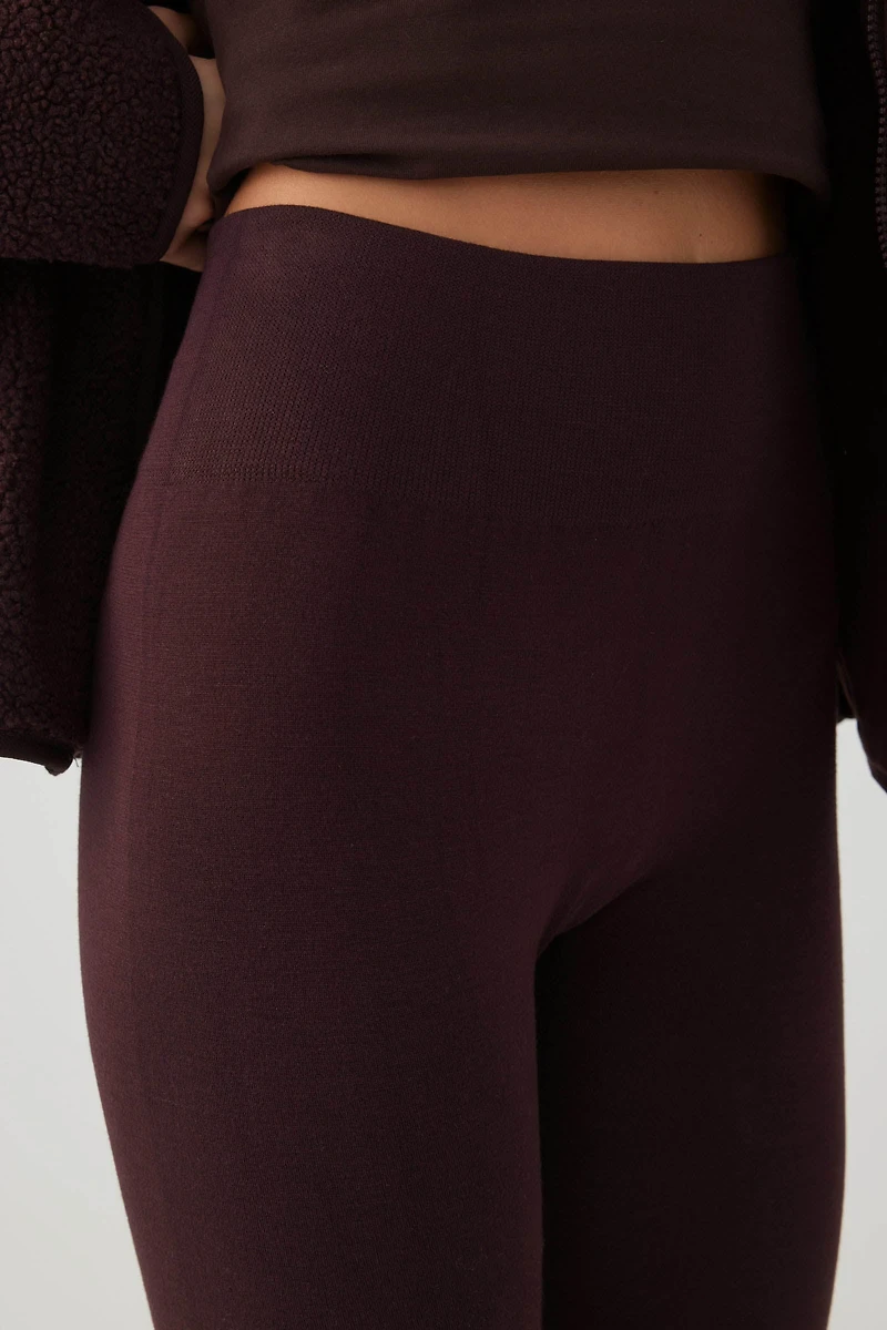 Legging sans coutures avec intérieur bross