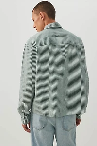 Striped Boxy Long Sleeve Shirt