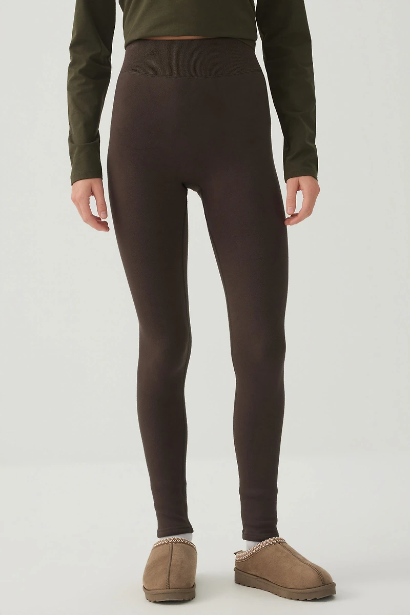 Faux Fur Lined Seamless Leggings