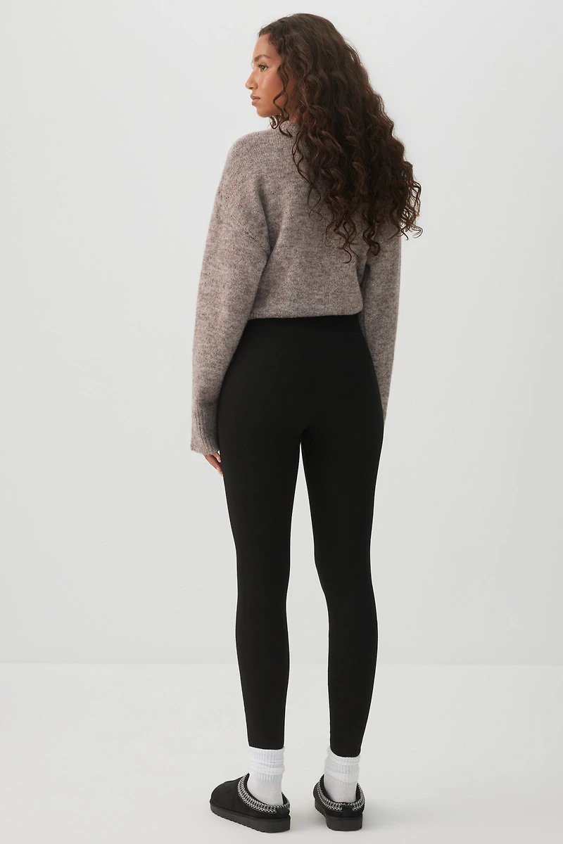 Faux Fur Lined Seamless Leggings