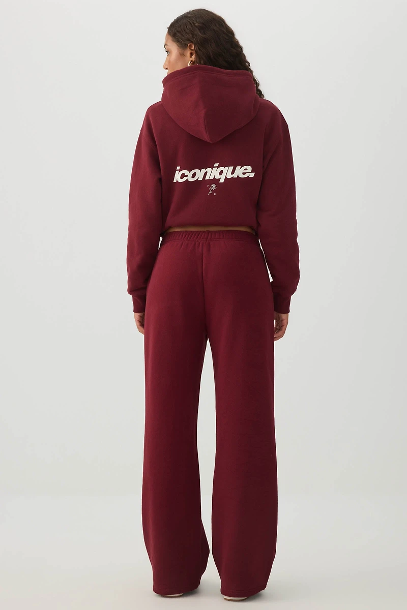 Pantalon à jambe droite en Molleton MADESOFT™ Ardene x Roses FC