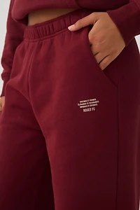 Pantalon à jambe droite en Molleton MADESOFT™ Ardene x Roses FC