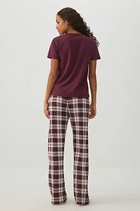 Gilmore Girls Plaid PJ Set