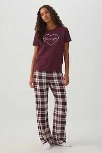 Gilmore Girls Plaid PJ Set