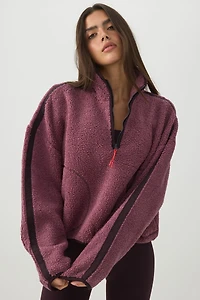 Manteau à glissière 3/4 en sherpa camactive