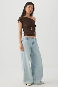 Asymmetric Cropped Top