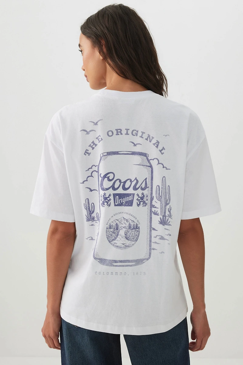 Coors Original Licensed Oversized Graphic T-Shirt